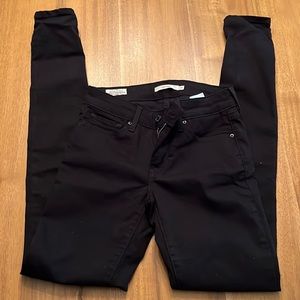 Levi’s Premium 711 black skinny jeans